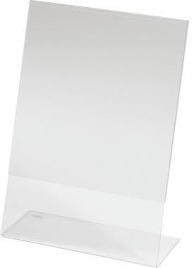 Tischaufsteller SIGEL schräg 15 x 215 x 65 cm (B x H x T) DIN A5 einseitig verwendbar Beschriftungsschild auswechselbar