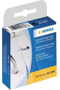 Lochverstärkungsringe HERMA 12mm transparent 500 St/Pack HERMA 12mm transparent 500 St/Pack HERMA
