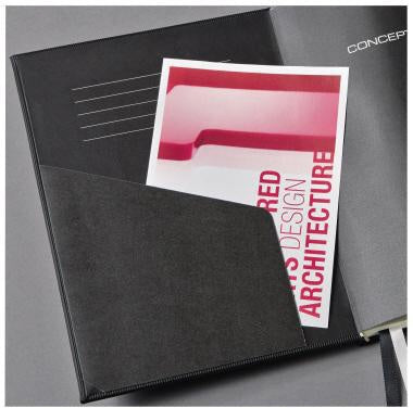 Notizbuch SIGEL Conceptum ca DIN A5 kariert schwarz 97 Bl SIGEL – Ansicht 3