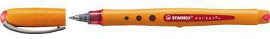Tintenroller STABILO® worker®+ fine 03mm rot Rundspitze nicht dokumentenecht STABILO