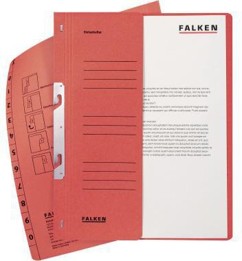 Einhakhefter Falken DIN A4 250g/m² Manilakarton rot Falken DIN A4 250g/m² Manilakarton rot FALKEN – Ansicht 3