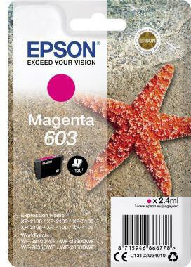 Tintenpatrone Epson Originalzubehör 603 ca 150 Seiten magenta 24ml EPSON