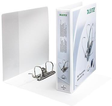 Präsentationsordner Leitz 65mm DIN A4 Überbreite Graupappe weiß LEITZ
