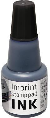 Stempelfarbe Stempelkissen Imprint schwarz Kunststoffflasche 24ml WITHOUT BRAND