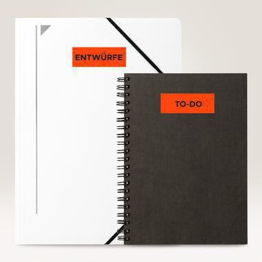 Neonetikett Avery Zweckform 635 x 296 mm (B x H) wieder ablösbar neonrot 675 Etik/Pack AVERY ZWECKFORM – Ansicht 3