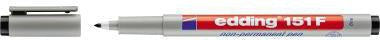 Folienstift edding 151 F 06mm schwarz nicht dokumentenecht EDDING