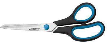 Universalschere Westcott Easy Grip 201mm Rechtshänder Stahl schwarz/blau WESTCOTT