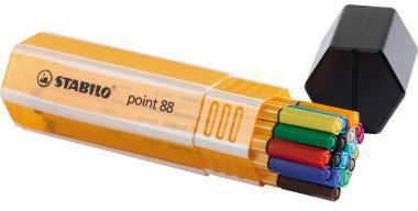 Fineliner STABILO® Big Box point 88® 04mm farbig sortiert 20 St/Pack STABILO