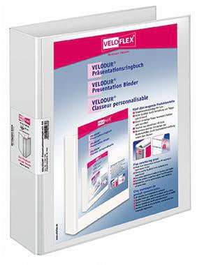 Präsentationsordner Veloflex VELODUR® 60mm DIN A4 Pappe weiß Veloflex VELODUR® 60mm DIN A4 Pappe weiß VELOFLEX