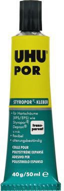 Styroporkleber UHU® POR nicht nachfüllbar nicht auswaschbar transparent 40g 50ml UHU