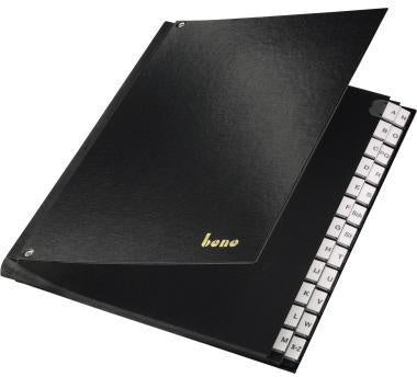 Pultordner Bene A-Z Polyproylen schwarz 24 Fächer Bene A-Z Polyproylen schwarz 24 Fächer BENE