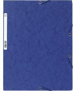 Sammelmappe Exacompta DIN A4 400g/m² Colorspankarton blau EXACOMPTA