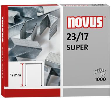 Heftklammer NOVUS 23/17 SUPER Blockhefter Stahl verzinkt 1000 St/Pack NOVUS