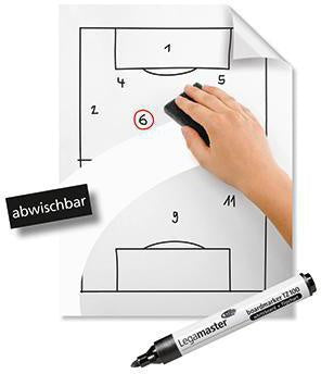 Flipchartfolie Legamaster Magic-Chart Flipchart 20 x 30 cm (B x H) 50µm selbsthaftend inkl 1 Marker P – Ansicht 3