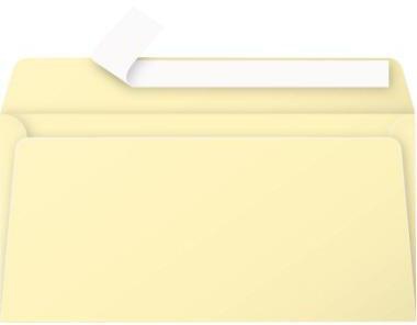 Briefumschlag Clairefontaine Pollen® DIN lang 220 x 110 mm (B x H) ohne Fenster 120g/m² mit Haftklebung Papier chamois 20