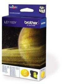 Tintenpatrone Brother Originalzubehör LC-1100Y ca 325 Seiten gelb 75ml BROTHER