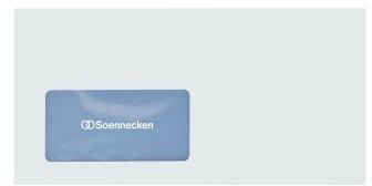 Briefumschlag Soennecken Premium DIN lang 220 x 110 mm (B x H) mit Fenster 100g/m² mit Haftklebung Papier weiß 200 St/Pack