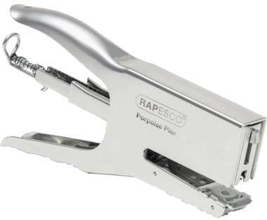 Heftzange RAPESCO Porpoise 24/6 24/8 26/6 26/8 fest/lösbar 50 Bl (80 g/m²) Metall chrom RAPESCO