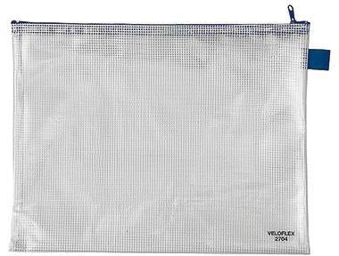 Reißverschlusstasche Veloflex DIN A4 PVC-Folie transparent Veloflex DIN A4 PVC-Folie transparent VELOFLEX
