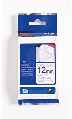 Schriftbandkassette Brother P-touch TZe-FA3 12 mm x 3 m (B x L) weiß blau BROTHER