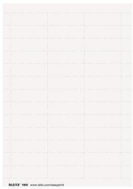 Beschriftungsetikett Leitz ALPHA® ALPHA® Vollsichtreiter 6114 6115 6116 6124 Karton weiß 975 Etik/Pack LEITZ