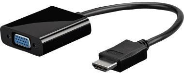 Adapter Goobay® HDMI-Stecker/VGA-Buchse inkl 35 mm Klinkenkabel schwarz GOOBAY