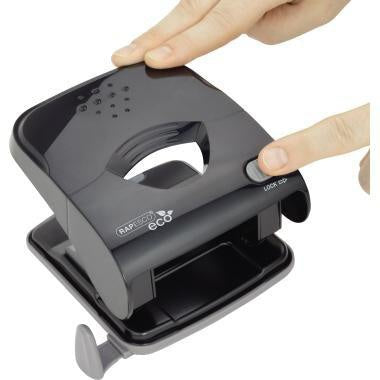 Locher RAPESCO ECO X5-30ps 8cm 30 Bl (80 g/m²) mit Anschlagschiene schwarz RAPESCO – Ansicht 4