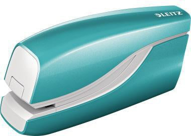 Elektroheftgerät Leitz NeXXt WOW fest 10 Bl (80 g/m²) e1 Metall/Kunststoff eisblau LEITZ