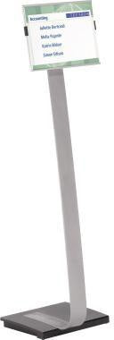 Infodisplay DURABLE INFO SIGN STAND 455 x 125 x 28 cm (B x H x T) DIN A3 silber metallic DURABLE