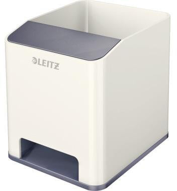 Stifteköcher Leitz WOW Duo Colour 9 x 10 x 101 cm (B x H x T) Polystyrol grau/weiß LEITZ