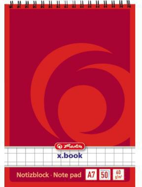 Notizblock Herlitz DIN A7 kariert 50 Bl Herlitz DIN A7 kariert 50 Bl HERLITZ