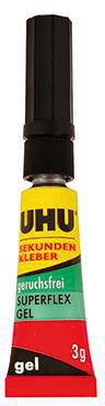 Sekundenkleber UHU® SUPERFLEX GEL universell 3g UHU® SUPERFLEX GEL universell 3g UHU