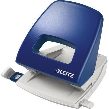 Locher Leitz NeXXt 5005 8cm 25 Bl (80 g/m²) mit Anschlagschiene blau LEITZ