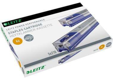 Heftklammerkassette Leitz K6 Leitz Blockheftgerät 5551 5550 26/6 25 Bl (80 g/m²) blau 5 x 210 St/Pack LEITZ