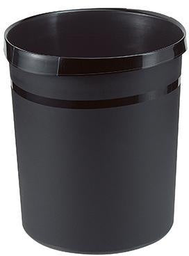 Papierkorb HAN GRIP 312 x 35 cm (D x H) 18l Polypropylen Farbe: schwarz 1 Sortierfach HAN