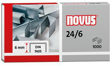 Heftklammer NOVUS 24/6 Heftgeräte Heftzangen Stahl verzinkt 1000 St/Pack NOVUS