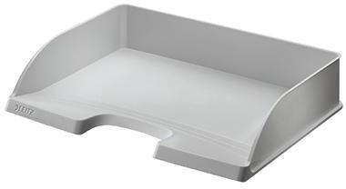 Briefablage Leitz Plus DIN A4 quer Überbreit Polystyrol Farbe: grau LEITZ