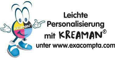 Ordner Exacompta Kreacover® 70mm DIN A4 Werkstoff: Graupappe Material der Kaschierung außen: PVC/PU Material d – Ansicht 3