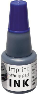 Stempelfarbe Stempelkissen Imprint blau Kunststoffflasche 24ml WITHOUT BRAND