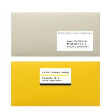 Universaletikett Avery Zweckform ultragrip 97 x 677 mm (B x H) nicht wieder ablösbar Papier weiß 800 Etik/Pack – Ansicht 3