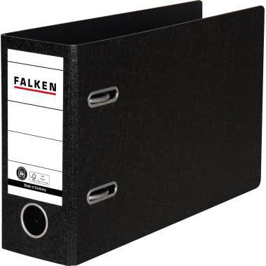 Ordner Falken 80mm DIN A5 quer Werkstoff: Hartpappe schwarz FALKEN