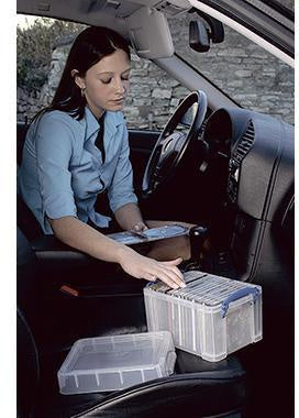 Aufbewahrungsbox Really Useful Box 48 x 31 x 39 cm (B x H x T) DIN A4 35l Polypropylen transparent REALLY U – Ansicht 3