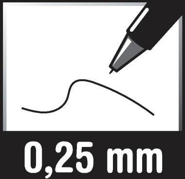 Fineliner edding 1800 profipen 025mm rot edding 1800 profipen 025mm rot EDDING – Ansicht 5