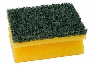 Reinigungsschwamm 7 x 95 x 4 cm (B x H x T) Polyurethan/Polyether/Nylon/Polyester gelb/grün NEUTRALWARE