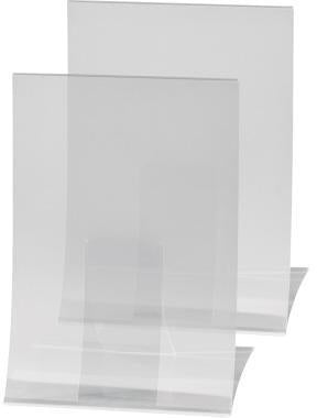 Tischaufsteller SIGEL 21 x 30 x 11 cm (B x H x T) DIN A4 einseitig verwendbar Beschriftungsschild auswechselbar Hartplastik