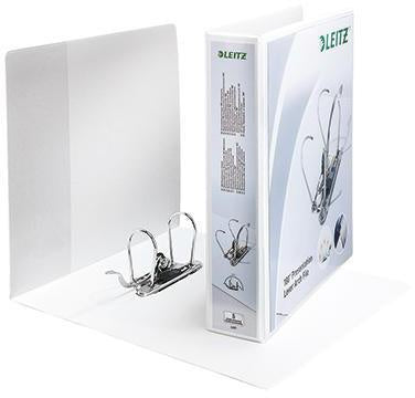 Präsentationsordner Leitz 80mm DIN A4 Überbreite Graupappe weiß LEITZ