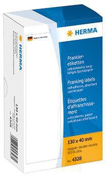 Frankieretikett HERMA 130 x 40 mm (B x H) Papier weiß 500 Etik/Pack HERMA