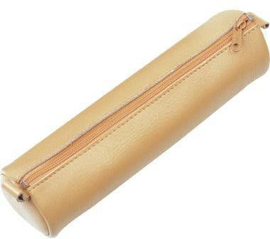 Stifterolle Alassio® 6 x 21 cm (D x L) Reißverschluss Leder natur ALASSIO