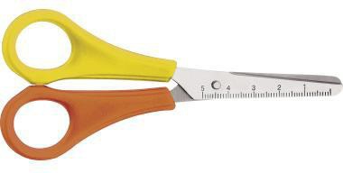 Bastelschere Westcott Kids 130mm Stahl gelb/orange Westcott Kids 130mm Stahl gelb/orange WESTCOTT