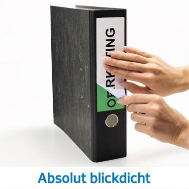 Ordnerrückenetikett HERMA breit/kurz 61 x 157 mm (B x H) selbstklebend ohne Griffloch weiß 100 Etik/Pack HERMA – Ansicht 3